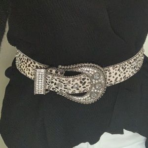 Christine Alexander leather cowhide Western belt